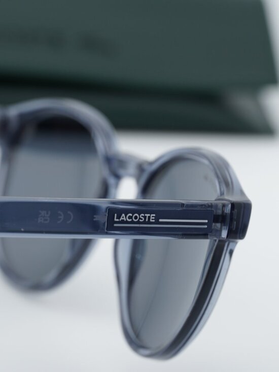 Lacoste L6055S N 038 Round Sunglasses - Transparent Grey / Grey main image 8